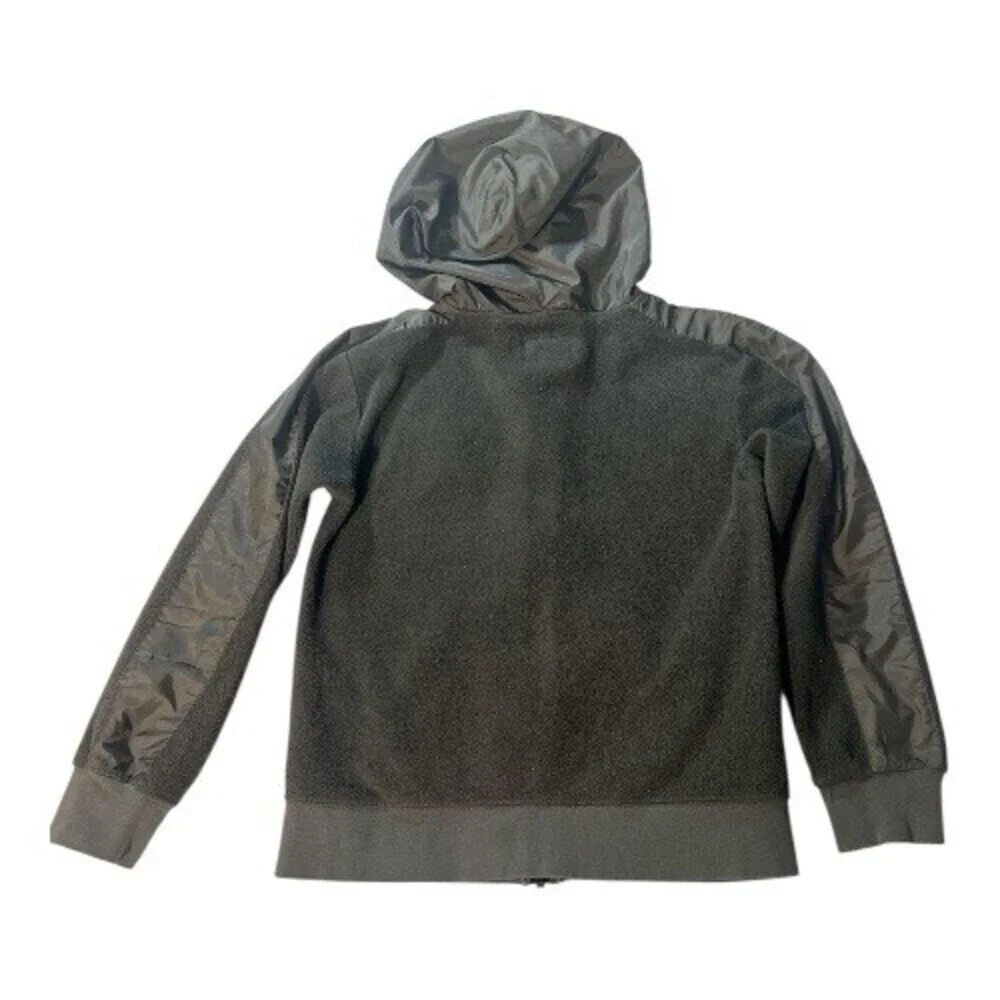 Nike Air Jordan Kids Size M 8-10 Yrs Black Hoodie Full Zip Jacket With Pockets